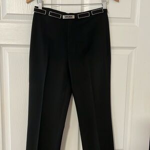 Vertigo black pants with Gucci buckle